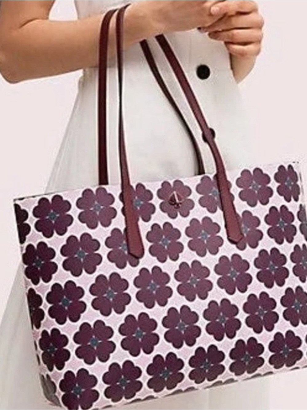 Kate Spade Molly Graphic Clover Large Tote